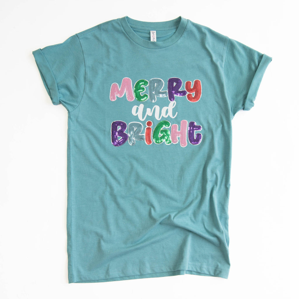 Merry and Bright Sequin Tee